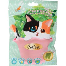 CatFeet 薄荷化毛潔牙餡餅, 1個, 貓腳掌 薄荷化毛潔牙餡餅(鮭魚)