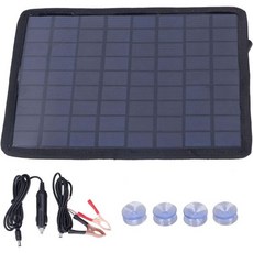 태양광 패널 충전 키트 6W 18V 12V 휴대용 배터리 충전기 차량 보트 휴대폰 노트북, 태양광 패널 충전 키트 6W 18V 12V 휴대용 배터