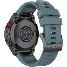 가민 페닉스 8 47mmE 47mm 22mm 퀵 핏 시계 밴드 소프트 통기성 실리콘 팔찌 스포츠 손목밴드 교체 77 Pro6 Pro5 Plus용 REYDA 호환, Rock Blue