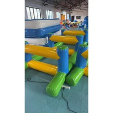 장애물 에어바운스 키즈카페 유치원 야외 놀이터 풍선 놀이기구, 평행봉 장애물 4x1.5