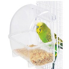 金瑞成鳥園 丸型防潑杯 - 日本品牌鳥用飼料防撒容器 寵物鳥/鸚鵡/雀科適用, 1個