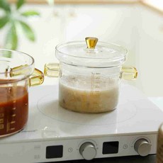 내열유리 미니 냄비 세트 보관용기, 플라라 내열유리 스튜팟 미니냄비 150ml