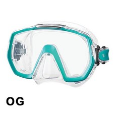 TUSA FREEDOM ELITE M-1003 透明矽膠 單面鏡 潛水面鏡, OG