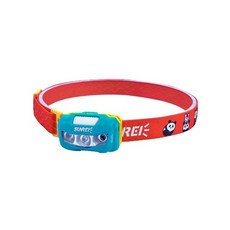 山力士 BEBE 兒童防水頭燈 IPX6輕量戶外頭燈 露營登山LED頭燈, 1個, 藍色頭燈+紅色頭帶, 藍+紅(海洋藍