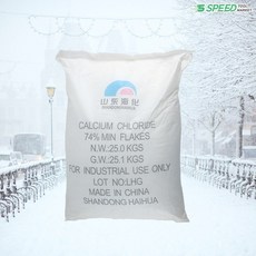염화칼슘 25kg 74% 제설제 제설용 제습용 제설도구, 1개