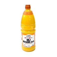 청우더진한 업소용 허니 머스타드 겨자 소스 드레싱소스 1.85kg, 1개