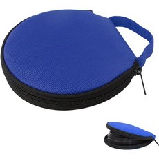 자동차 CD 대용량 보관 가방 1개의 PC 홀더 칸막이 폴더 20 용량 디스크 DVD 옥스포드 천 원형 수거함 대부분의 자동차를 위한 범용 파란색, 1 PC, Blue, 1개