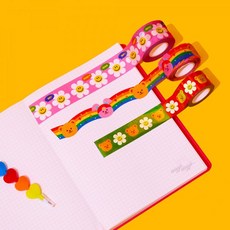 위글위글 다꾸 데코 마스킹 테이프 3종 택1, 홀로그램 마스킹 테이프 - 위글 프렌즈