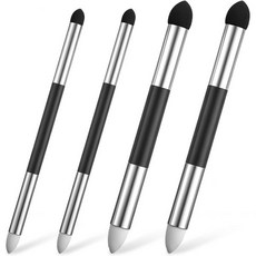 씽프 4개 세트 블렌딩 스펀지 펜 2가지 크기 이중 헤드 세척 가능 유성 파스텔 도구 재사용 가능한 스케치용 문지름 브러시 아티스트 하이라이트 그림자 디테일, 씽프 4개 세트 블렌딩 스펀지 펜 2가지 크기 이중 헤