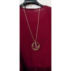 N2 金色鏤刻巴黎歌劇院3D立體芭蕾練習生70公分長鍊，優雅法式風情，新春特賣中, 中長鍊