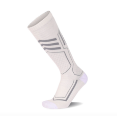 戶外機能滑雪長筒襪：保暖透氣、親膚高彈力，冬季運動首選, 白色,Ｍ（２１－２４．５）, 1個