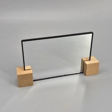 평면거울(받침대 포함), 옵션2)라운드거울＋pvc받침, 1개