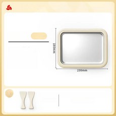 올데이프로덕트 철판아이스크림판 메이커, 대형 23x18cm 아이보리, 기본 색상