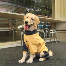 대형견 옷 개옷 골든리트리버 도베르만 허스키 티셔츠, 1개, 연청색 3XL 26-40kg