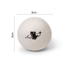 Xilla 防纏繞烘衣球 羊毛烘乾球 防靜電 加速烘乾 柔軟洗衣球 適用於烘衣機和WashTower, 1個, 8cm 60克 一顆