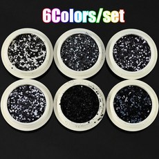 2013의 네온 형광체 안료 글리터 세트 네일 크롬 형광 파우더 12PCS 그라디언, MT032