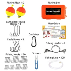 루샤저 90개 낚시 미끼 세트 105g 낚시용품 포함 인조 방수 케이스 밀폐 상자, 01 90pcs