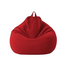 브랜드없음 빈백 원룸 소파 의자 쿠션 거실, 특대 100 x 120 XL, 레드