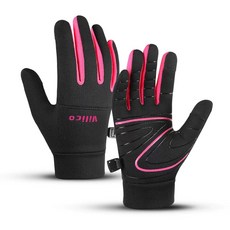 Viiico 戶外親子秋冬季兒童運動手套，跑步騎行觸屏保暖加絨防寒手套