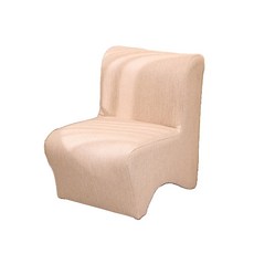 BuyJM 耐磨貓抓皮小L造型椅 (座高28公分) / 沙發凳 椅凳, 米白色