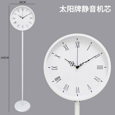 스탠딩시계 홈데코 서재 침실 거실 타입 정우너 테이블 일반 사무실 데코 스탠드시계 블랙, 화이트 D타입
