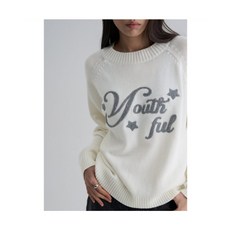 브랜드정품 에잇세컨즈 8SECONDS 레터링 풀오버 아이보리 323722