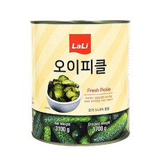 푸드올마켓_ 라리 오이피클 슬라이스 3.1kg /물결무늬, 1개