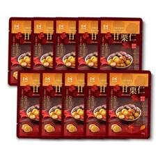 豆咗 嚴選甘栗仁 (栗子) 獨立包裝 即食零食 無添加 健康 натуральный, 30g, 10個