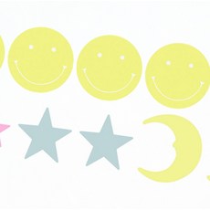 아이방꾸미기 야광 달 스티커 벽부착 아이방 벽면 달모양 스티커 쓱템, 1개