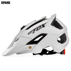 DFMEI 自行車頭盔騎行山地車單車頭盔滑板越野頭盔透氣安全帽騎行頭盔, 1個, 啞光白色:均碼