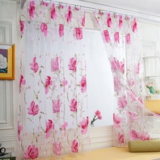 1Pc 음영 단단한 흰색 깎아 지른 커튼 거실 장식 창 커튼 부엌 현대 Tulle Voile 커튼