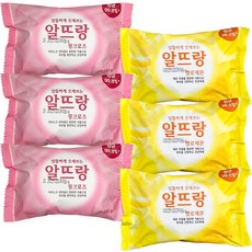 온마음샵 알뜨랑 비누 140g 옐로우 6개+핑크 6개 목욕 세수비누