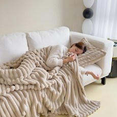 트리모아 퀸사이즈 무릎담요 대형 블랭킷 푸근하고 보드라운 프리미엄 밍크 극세사 침대 소파 학생 차량