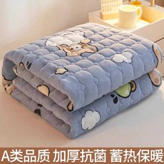 바닥 요매트 누빔 이불요 두꺼운 까는이불, 클라우드베어90x200cm(약2kg)