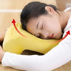 스터디카페 낮잠쿠션 얼굴구멍 엎드려자는베개 공부, 네이비