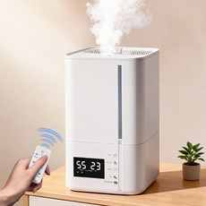 Darlisex 가열식 가습기 대용량 6L UV 살균 무소음 가정용 가습기, 화이트