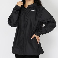 NIKE 女款連帽防風拉鍊外套