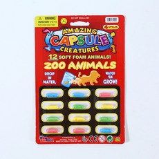 台灣現貨 泡水膨脹膠囊 洗澡玩具 海綿膠囊 泡澡膠囊 變身膠囊 玩水玩具 泡水玩具 膠囊玩具 兒童玩具, 森林動物系列, 1個