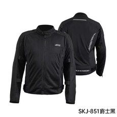 Star Field Knight CE認證 3D網眼布 透氣騎士外套 附CE護具 新增5XL大尺寸, 851爵士黑,3XL, 1個