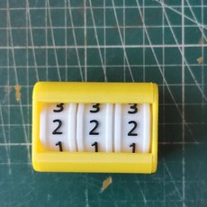 카운터 보드 게임 점수 계산기 라이프 테이블탑 푸스볼 계산 장치, 1개, 1. yellow