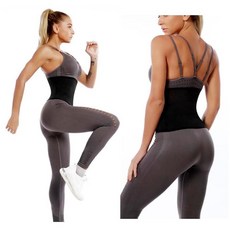 여자땀복세트 여자 트레이닝 런닝 요가 필라 홈트 방수 땀복 복대 689000AA (1EA)