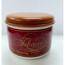 法國BC品牌 匠斗煙具 日本製原木上蓋陶瓷煙草罐，煙草保濕罐，精緻煙草收納盒, A款