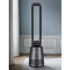 무날개 타워형 에어순환 스탠드 선풍기 저소음 리모컨 가정용, 3_아이보리화이트기본형