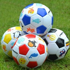 專業級兒童足球 幼兒園運動寶寶專用粘閤皮球 正版卡通圖案 高顔值玩具, 1個, 動物顏色隨機