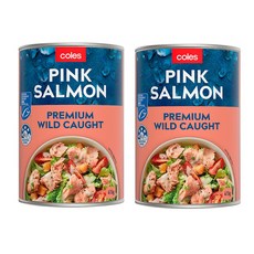 [대용량] 콜스 알래스카 핑크 연어 살몬 Coles Salmon Pink, 2개, 415g
