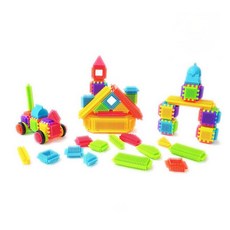 아이넷 고슴도치 작동자동차블럭 110P 소근육발달, 1세트