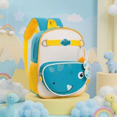 DFMEI 兒童書包新款幼兒園3-6歲男女孩揹包可愛卡通中小班雙肩揹包, 綠色:如圖, 1個