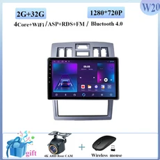 현대 로헨스 쿠페 2004 자동 라디오 스테레오 멀티미디어 플레이어 GPS 내비게이션 무선 HDR QLED 안드로이, 03 2-32G CAM B