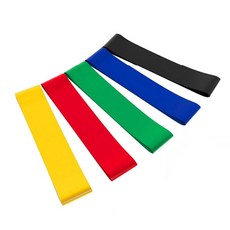 스포홀릭 라텍스 루프 밴드 5종 세트 250mm, 혼합 색상, 1개