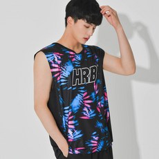 헤링본 남성용 나시 래쉬가드 루즈핏 빅사이즈 비치웨어 휴양지 바캉스룩 상의 RD311M